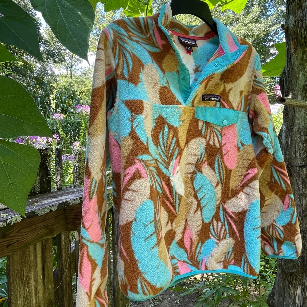 Patagonia Synchilla Snap-T Pullover Fleece W-Sm Feather Dance Pre-Owned